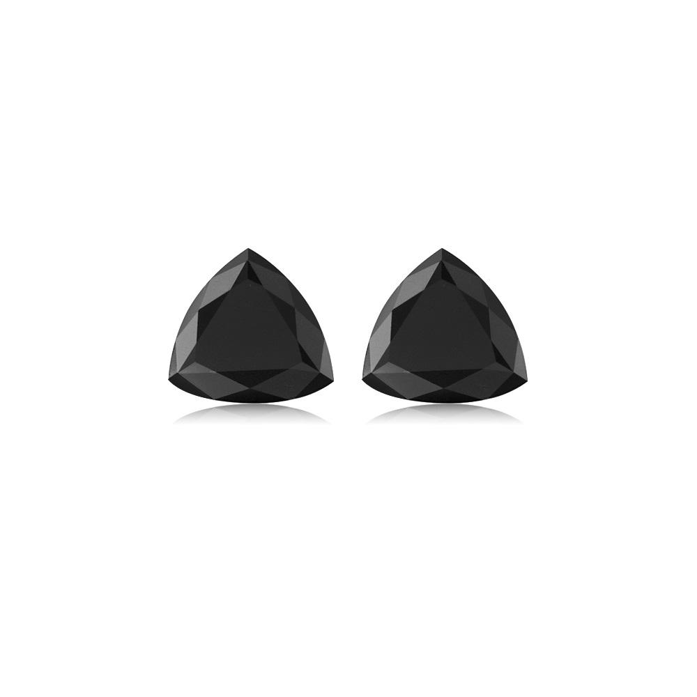 Loose Black Diamond GIA Certified Trillion Cut AAA Quality Available From 7MM- 10MM
