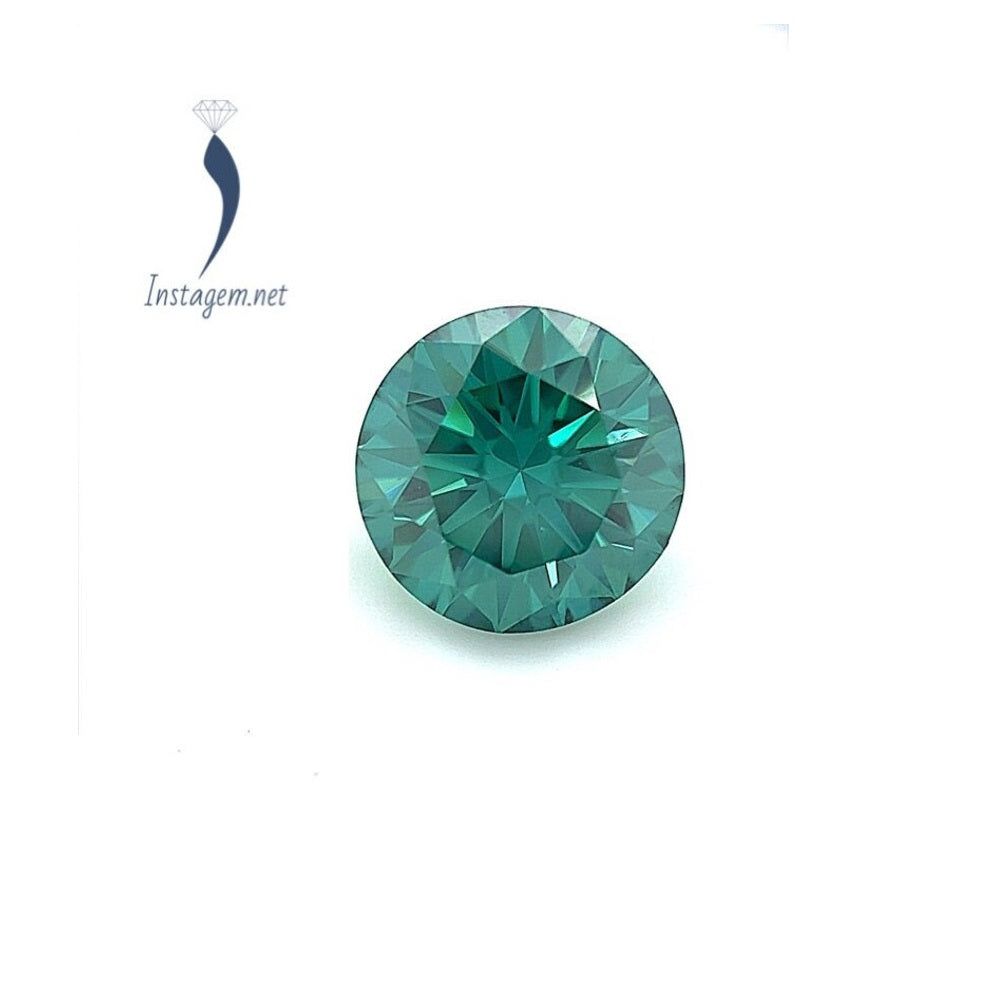Round Best Green Moissanite