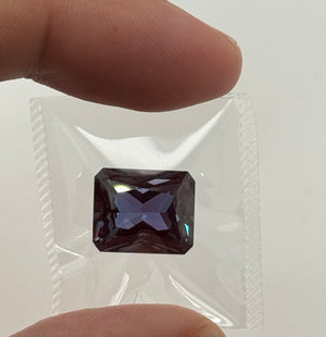 Lab Created Alexandrite Emerald Radiant
