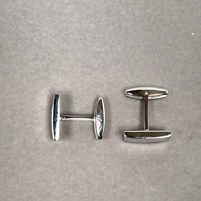 Men’s Plain Stainless Steel Cufflinks | Classic Groom, Wedding, Business, Dress Shirt Accessories