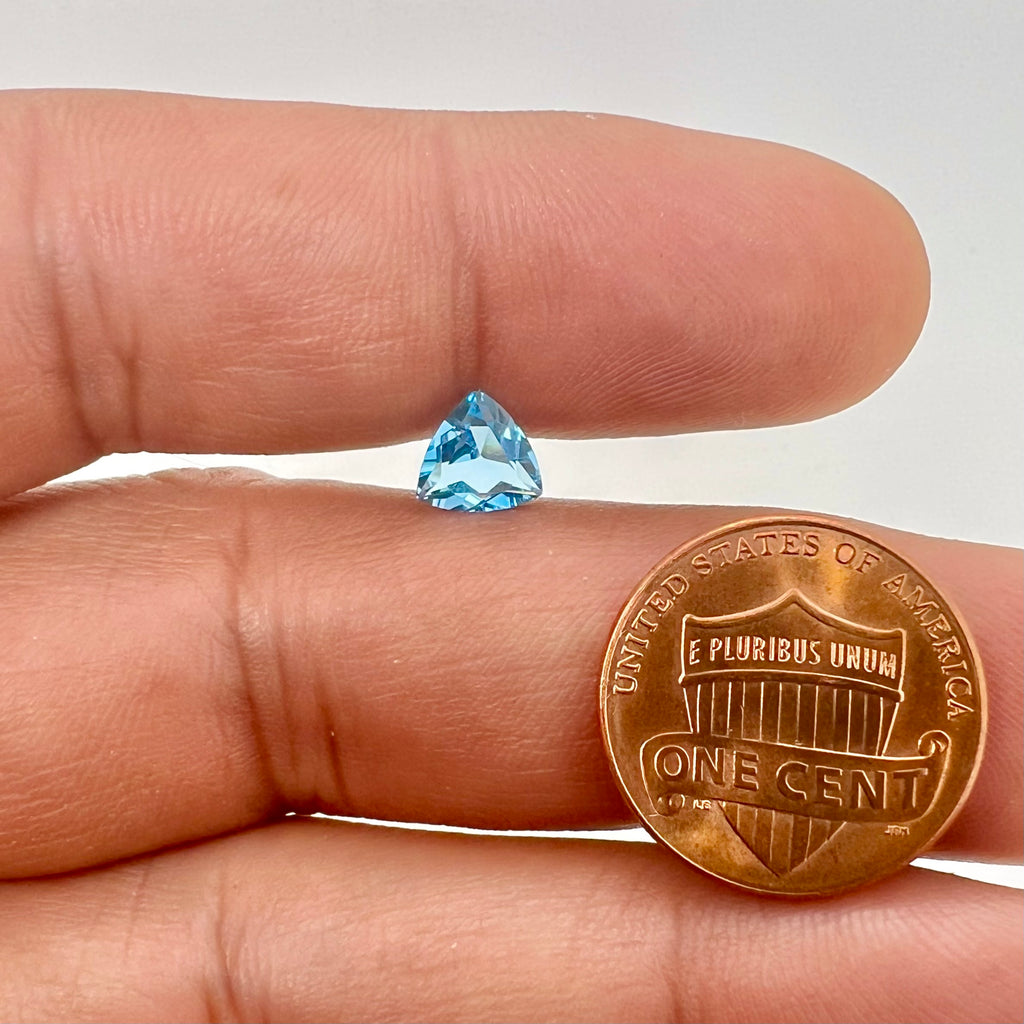 Swiss Blue Topaz Trillion Cut
