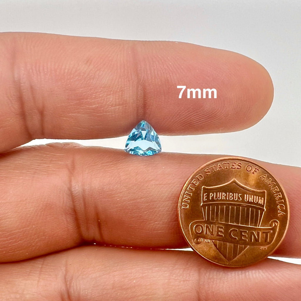 Swiss Blue Topaz Trillion Cut