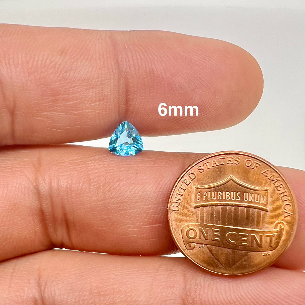Swiss Blue Topaz Trillion Cut