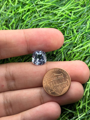 10mm Cushion Synthetic Very Light Blue Sapphire Gemstone | Loose Gem, DIY Jewelry, Jewelry Making Supplies