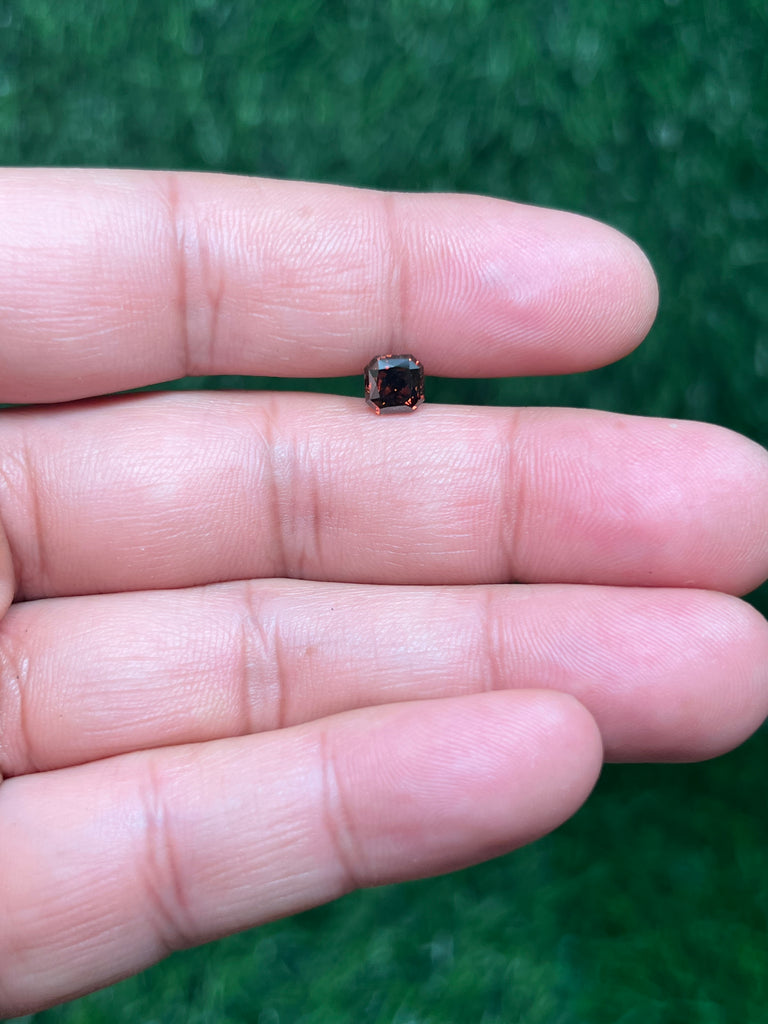 1.41 Cts Natural Fancy Brown Diamond VS1 Quality Cut-Cornered Square Modified Brilliant Cut