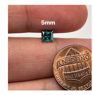 5x5mm(Weight range - 0.71-0.78 each stone)