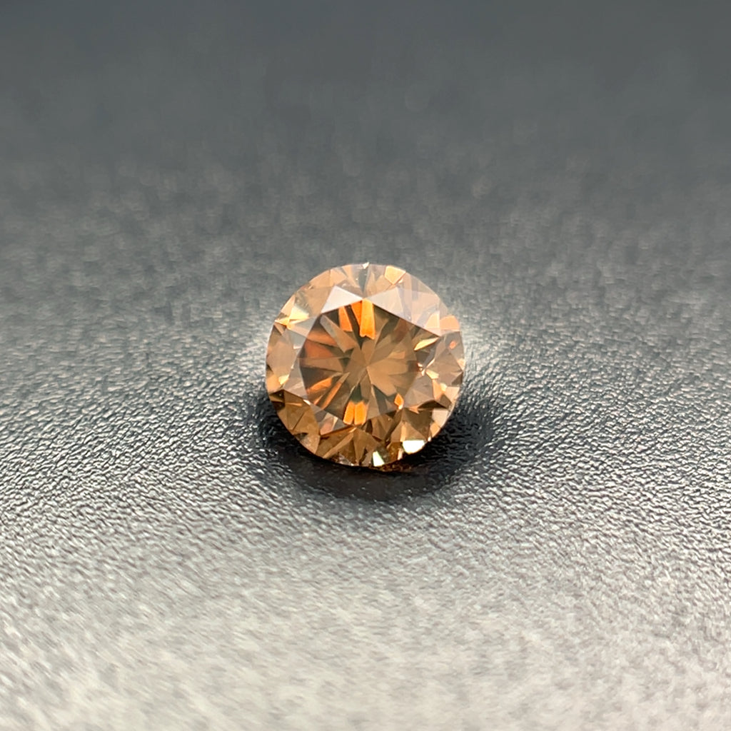 0.42 Cts Natural Fancy Brown Diamond SI1 Quality Round Cut