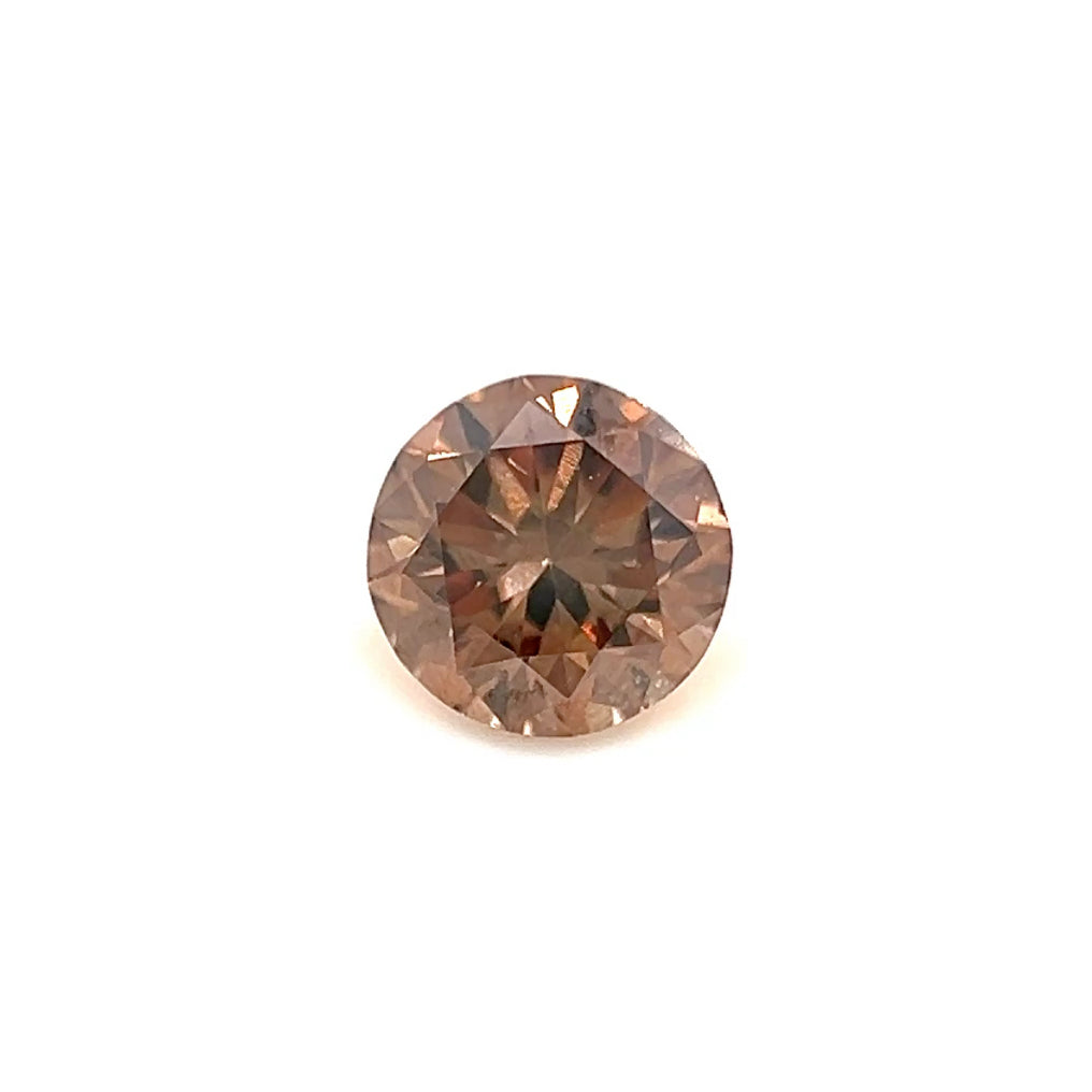 0.42 Cts Natural Fancy Brown Diamond SI1 Quality Round Cut