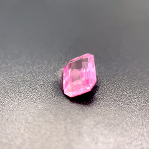Loose Natural Pink Sapphire 7x5mm Emerald Cut, 1.16ct AAA Quality Gemstone, One of a Kind Pink Sapphire for Custom Jewelry