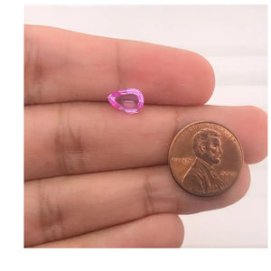 Synthetic Pear Cabochon Best Pink Sapphire