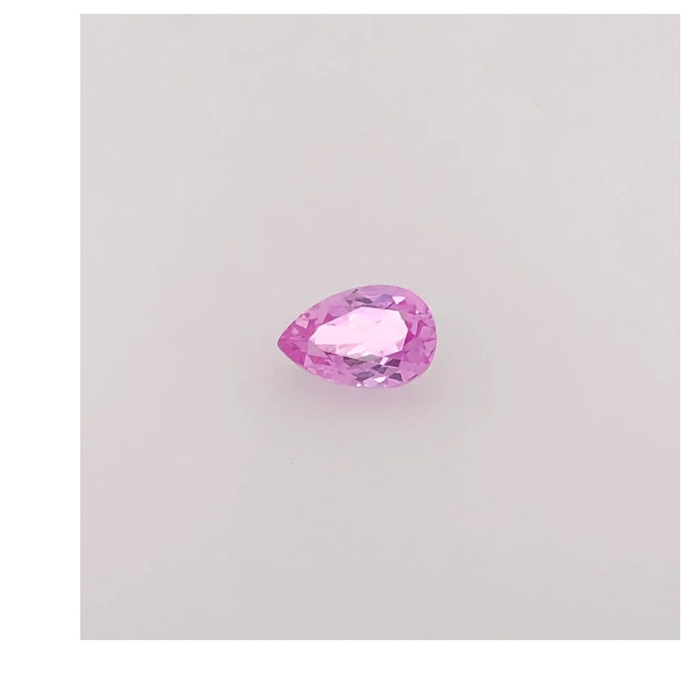 Synthetic Pear Best Pink Sapphire