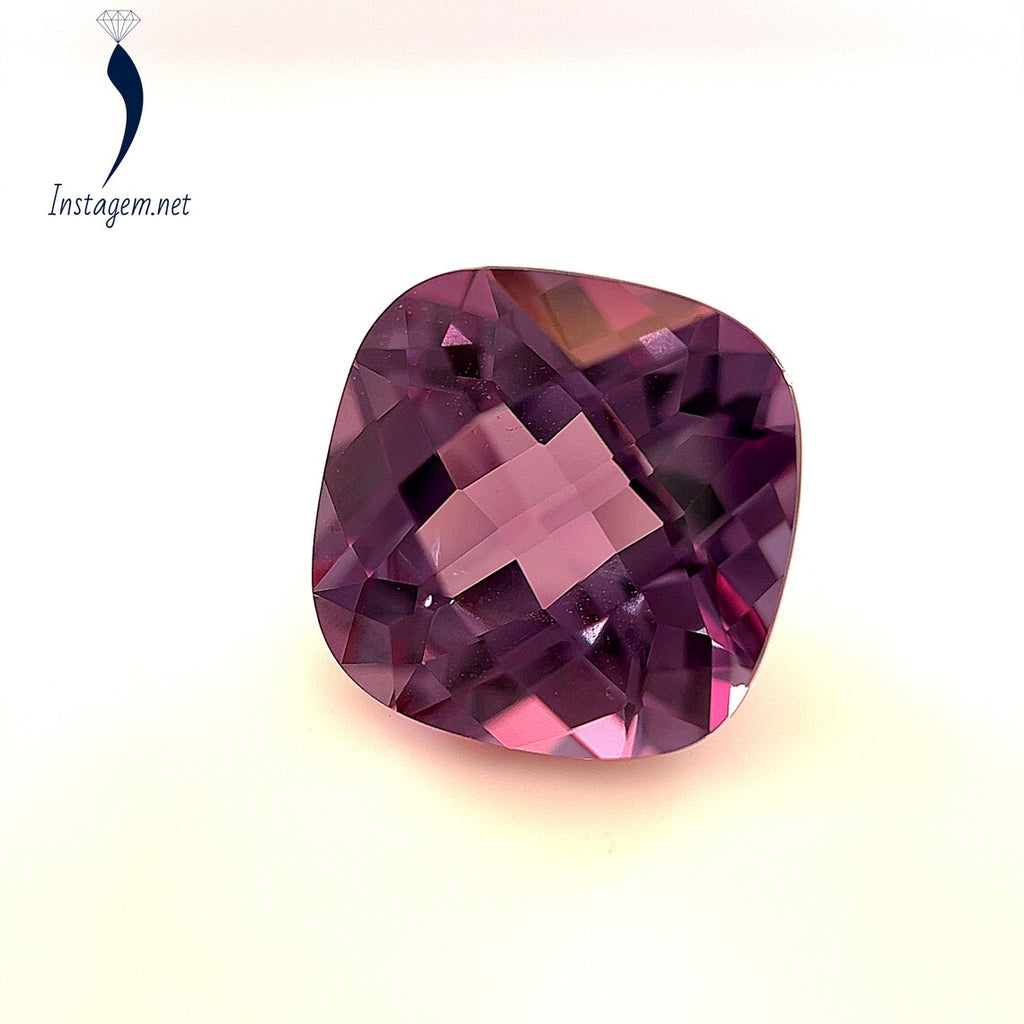 Lab Grown Color Change Sapphire Cushion Checkered Cut