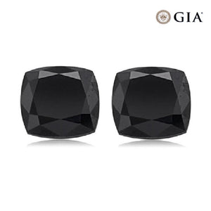 Loose Black Diamond GIA Certified Cushion Cut AAA Quality Available From 6MM- 10MM