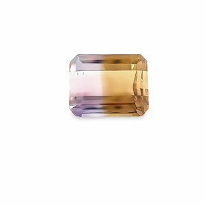 Loose 11.60 Cts Ametrine Emerald Fancy Cut AA Quality 14x11.5x8.3mm