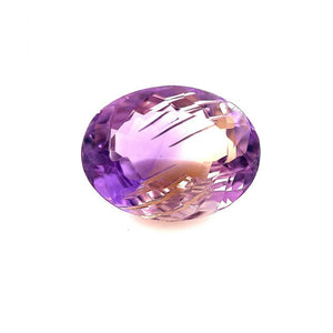 Loose 28.76 Cts Ametrine Oval Fancy Cut AAA Quality 23x17.6x11.5mm