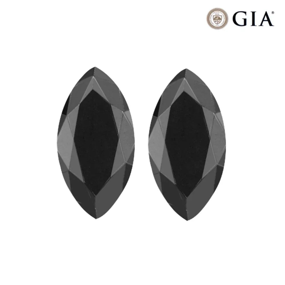 Loose Black Diamond GIA Certified Marquise Shape AAA Quality Available From 10x5MM- 12x6MM