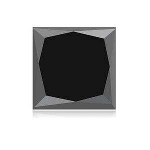 0.14 Cts Natural Fancy Black Diamond AAA Quality Princess Cut