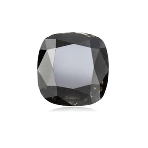 3.17 Cts Natural Fancy Black Diamond AAA Quality Cushion Cut