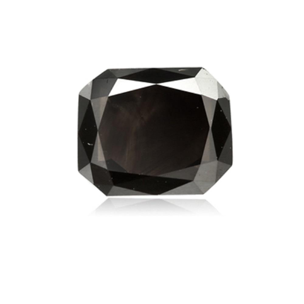 0.83 Cts Natural Fancy Black Diamond AAA Quality Rectangular Cut