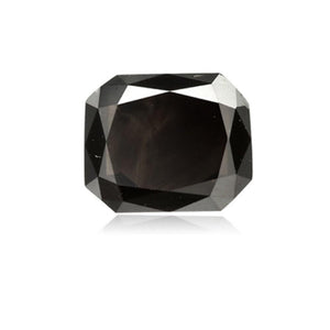 0.83 Cts Natural Fancy Black Diamond AAA Quality Rectangular Cut
