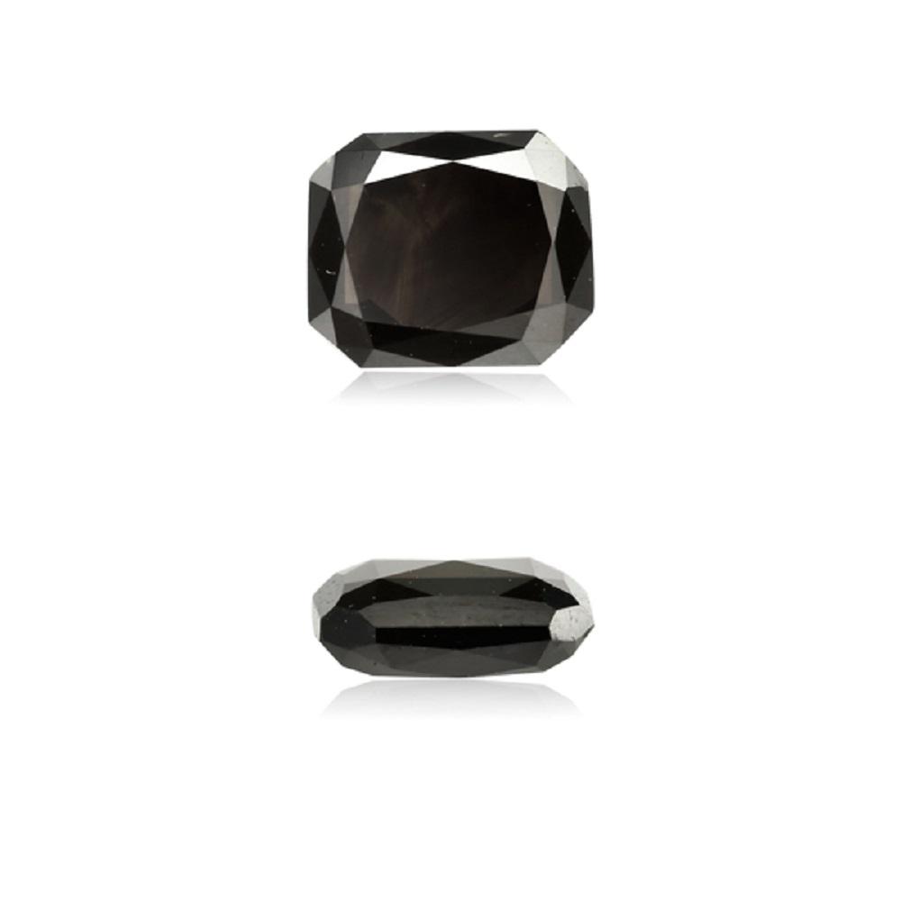 0.83 Cts Natural Fancy Black Diamond AAA Quality Rectangular Cut
