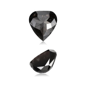 1.02 Cts Natural Fancy Black Diamond AA Quality Pear Cut