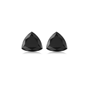 Trillion Cut Black Diamond / Fancy Black AAA Quality / Loose Black Diamonds available for Earrings and Rings Range from 3MM- 6MM