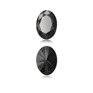 5.73 Cts Treated Fancy Black Diamond AAA Quality Oval Cut