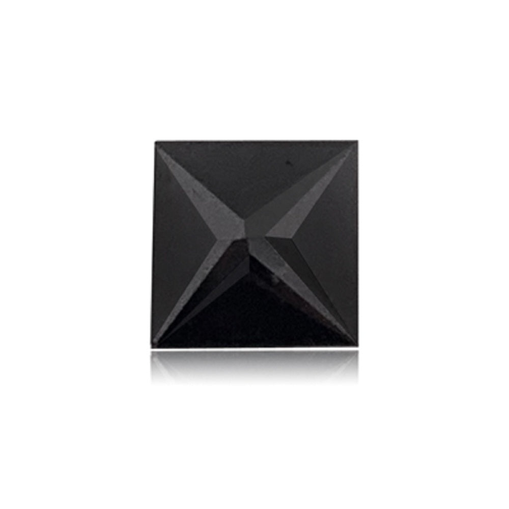0.98 Cts Treated Fancy Black Diamond AAA Quality Princess Cut