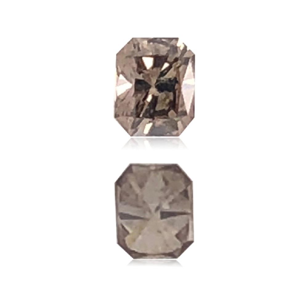 0.38 Cts Natural Fancy Brown Diamond VS1 Quality Emerald Cut