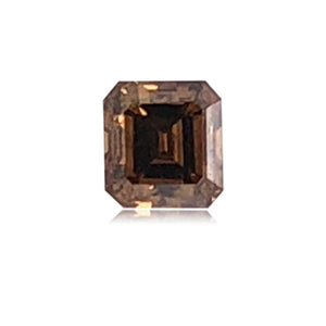 0.39 Cts Natural Fancy Brown Diamond VS1 Quality Emerald Cut
