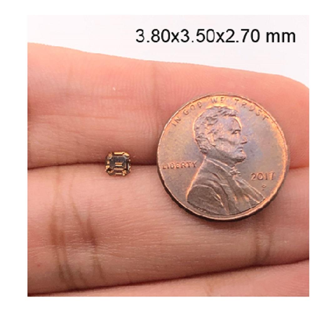 0.32 Cts Natural Fancy Brown Diamond VS1 Quality Princess Cut