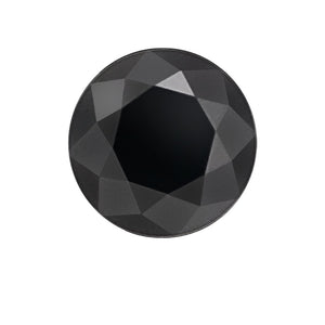 2.95 Cts Treated Fancy Black Diamond AAA Quality Round Cut