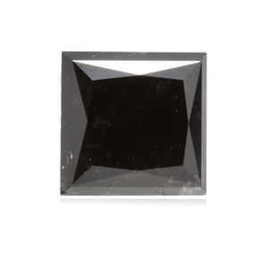 1.14 Cts Treated Fancy Black Diamond AAA Quality Princess  Cut