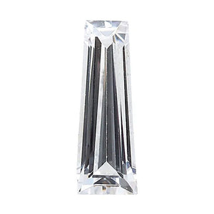 Lab Created White Cubic Zirconia Tapered Baguette Cut From 1.25x1x0.75MM-2.75x2x1.5MM