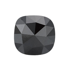 Treated Fancy Black Diamond Cushion Rose Cut - (Squarish)