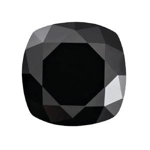 Lab Created Cushion Black Moissanite - (Squarish)