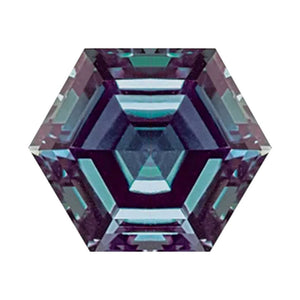 Lab Created Alexandrite Hexagon