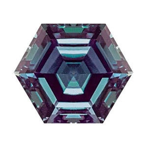 Lab Created Alexandrite Hexagon
