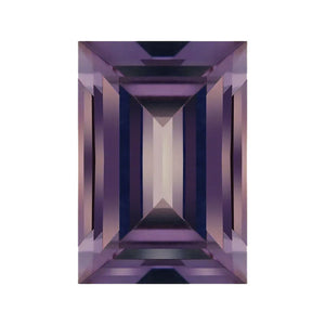 Lab Grown Color Change Sapphire Baguette Cut