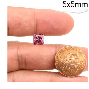 5x5mm(weight range-0.71-0.78 each stone)