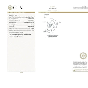 1.20 Cts Treated Fancy Black Diamond AAA Quality Emerald Cut