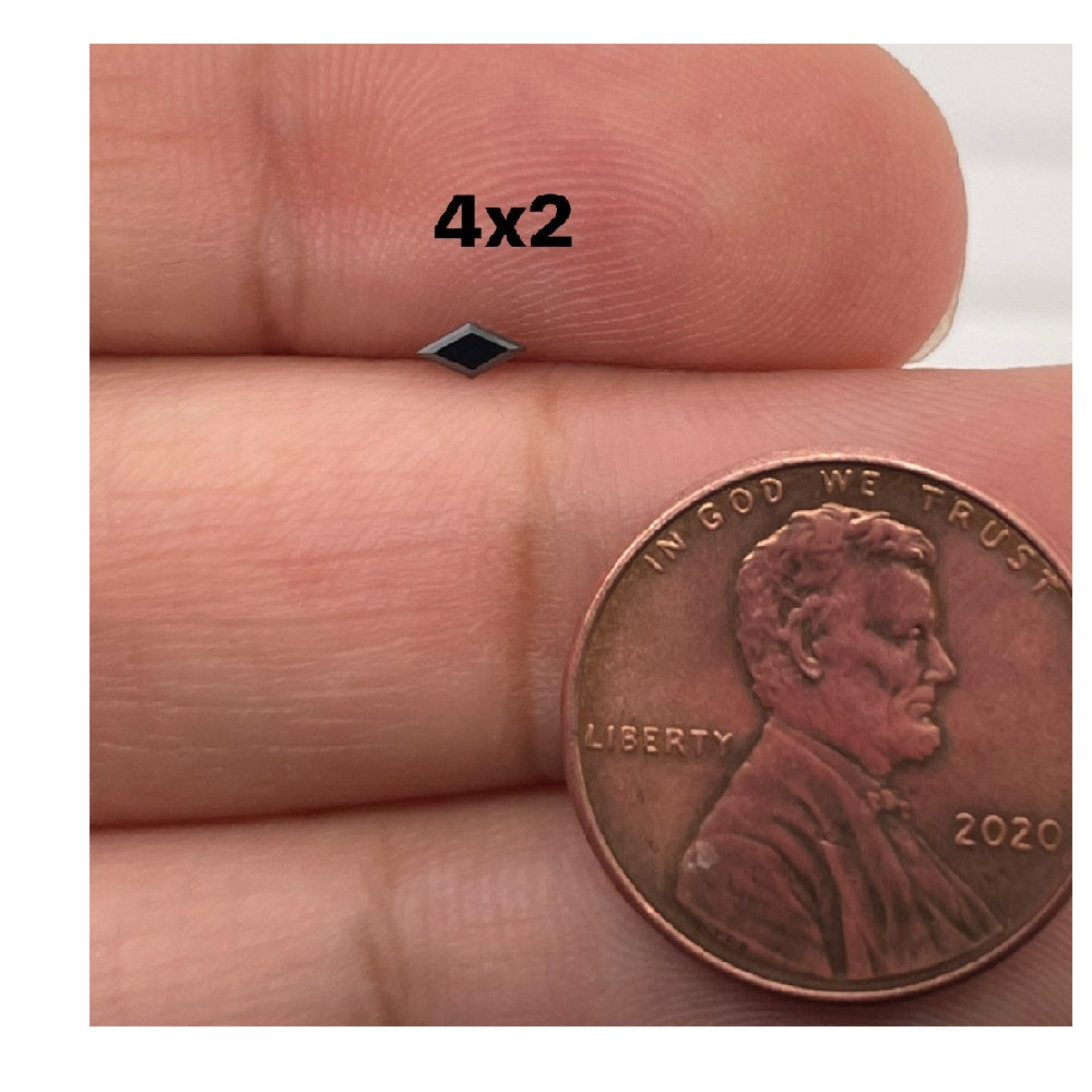 4x2MM(Weight range-0.047-0.052 each stone)