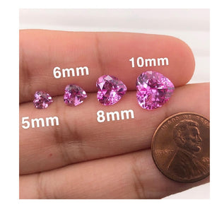 5mm (Weight range-0.67-0.74 Cts each stone)