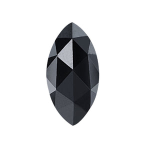 Treated Fancy Black Diamond Marquise Rose Cut