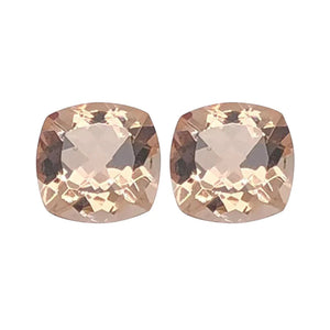 Natural Morganite Cushion Cut - (Squarish)