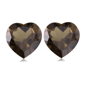 Natural Loose Smokey Quartz Heart Cut
