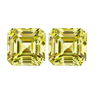 Natural Lemon Citrine Asscher Cut