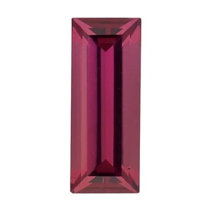 Rhodolite Garnet Baguette Cut