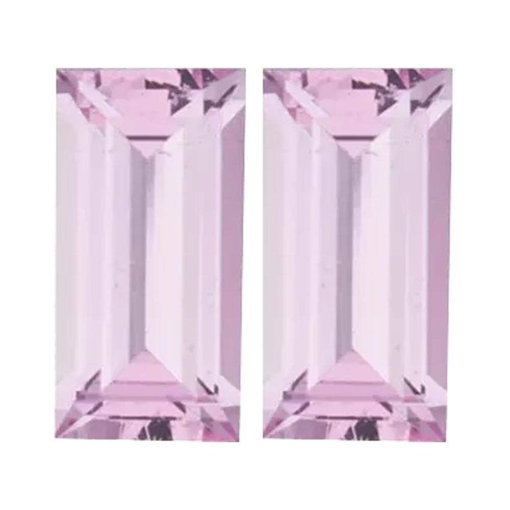 Natural Baguette Loose Pink Sapphire